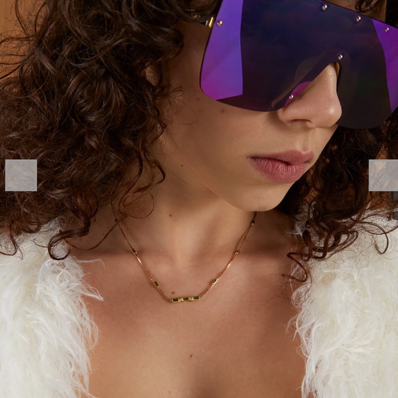 GUCCI 18k Yellow Gold Tourmaline Necklace - Picture 5 of 7